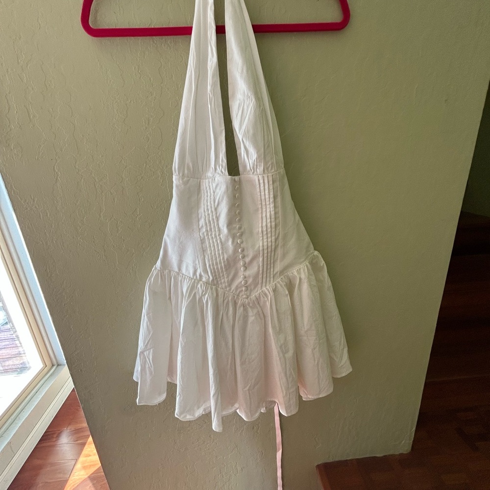 Oh Polly halterneck White Dress
